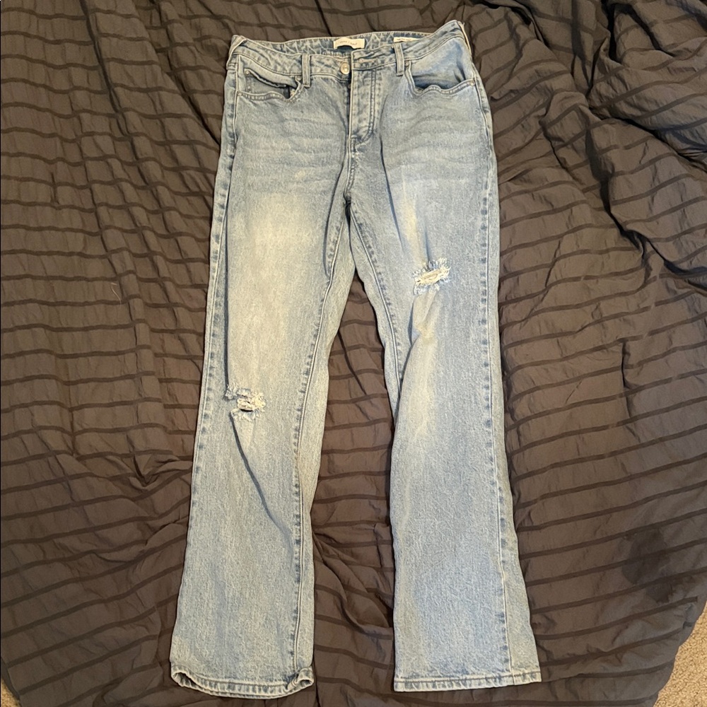 Light Blue Straight Leg Women's Jeans